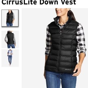 Black Eddie Bauer puffer vest in XS